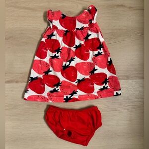 Carter’s 6 months Strawberries Dress 2-piece